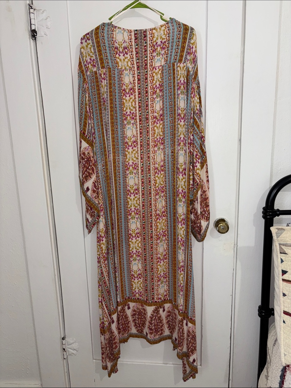 Bohemian Floral Print Long Kimono - Picture 4 of 5